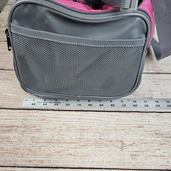 Under Armour Storm Duffel Bag Undeniable Gym Travel UA Pink & Gray - Picture 3 of 4